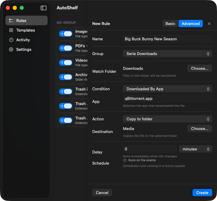 AutoShelf download app detection