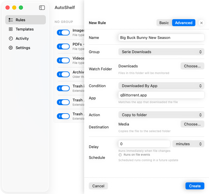 AutoShelf download app detection